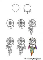 Dream Catcher Drawing - How To Draw A Dream Catcher Step By Step