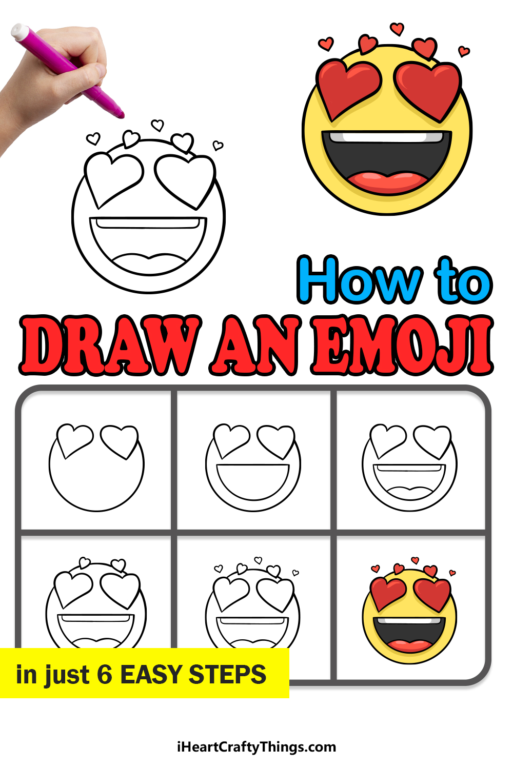 how to draw an emoji in 6 easy steps