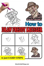 Freddy Krueger Drawing - How To Draw Freddy Krueger Step By Step
