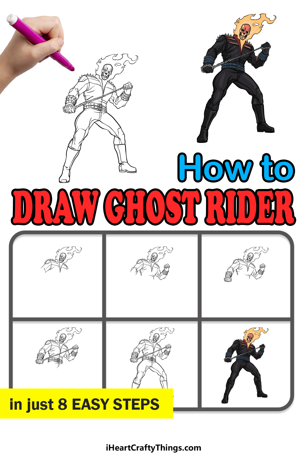 ghost rider drawing