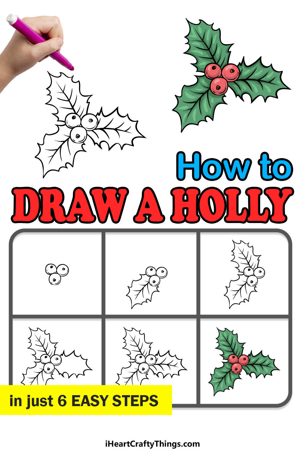 How Do You Draw Holly Leaves Dellinger Knobson