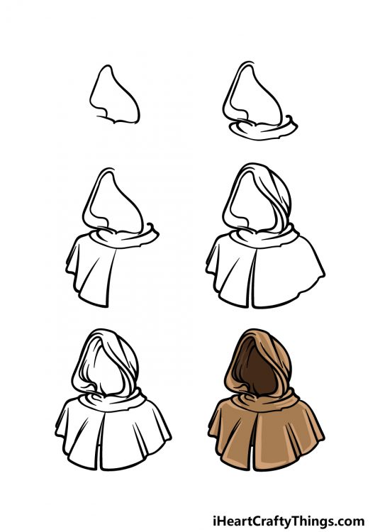 Hood Drawing - How To Draw A Hood Step By Step