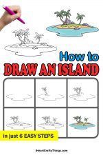Island Drawing - How To Draw An Island Step By Step