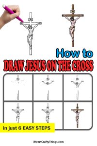 Jesus On The Cross Drawing - How To Draw Jesus On The Cross Step By Step