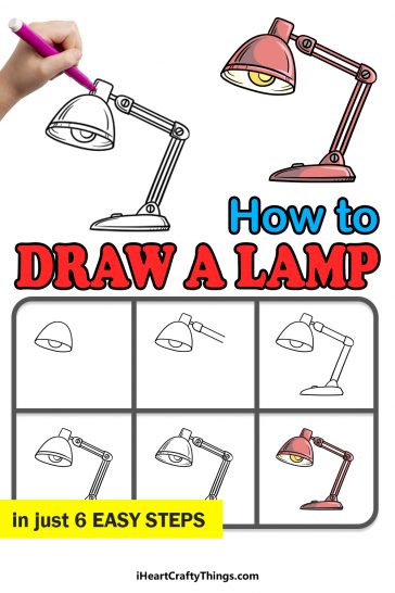 Lamp Drawing - How To Draw A Lamp Step By Step