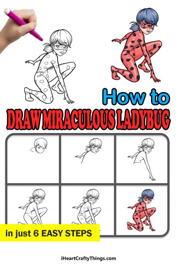 Miraculous Ladybug Drawing - How To Draw Miraculous Ladybug Step By Step