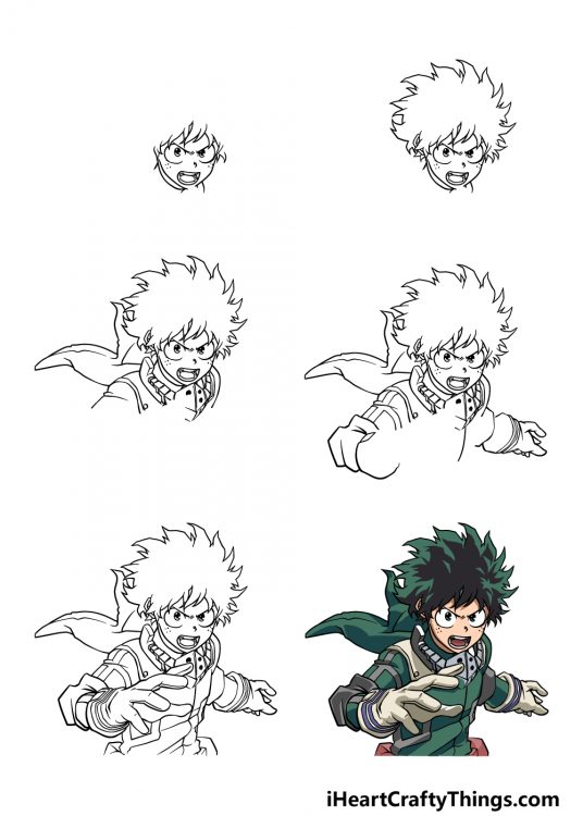 My Hero Academia Drawing - How To Draw My Hero Academia Step By Step