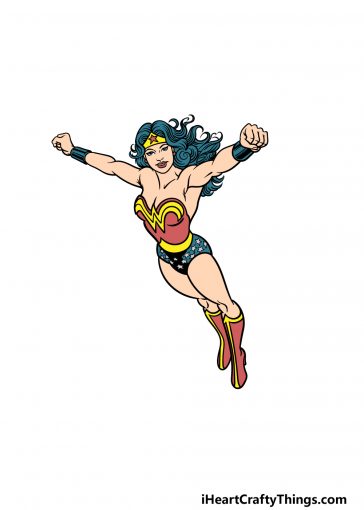 drawing Wonder Woman image