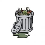 how to draw a trash can image