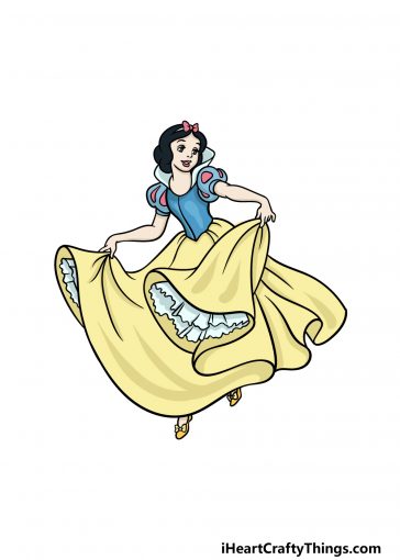 how to draw Snow White image