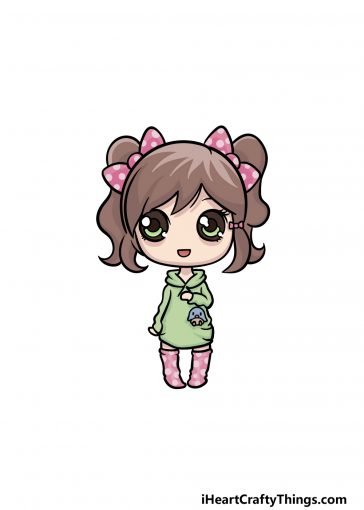 how to draw a doll image