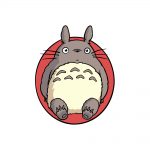 how to draw Totoro image