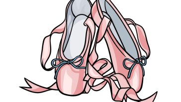 how to draw ballet shoes image