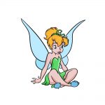 how to draw Tinkerbell image