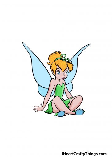 how to draw Tinkerbell image