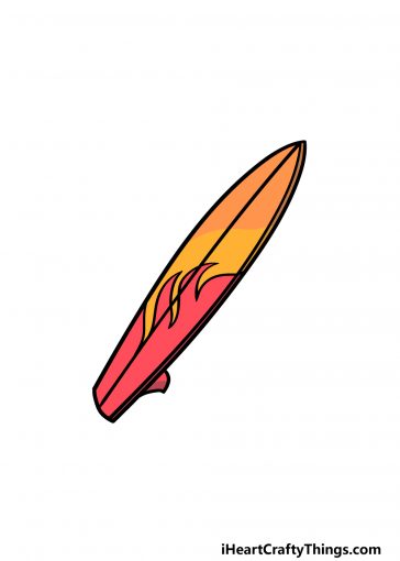 how to draw a surfboard image