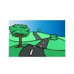 how to draw a road image