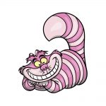 how to draw the Cheshire Cat image