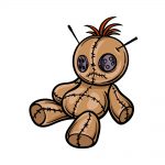 how to draw a voodoo doll image