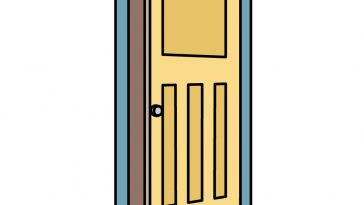 how to draw a door image