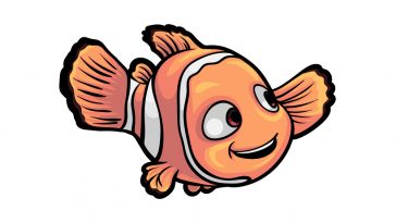 how to draw Nemo image