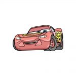 how to draw Lightning McQueen image
