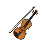 how to draw a violin image