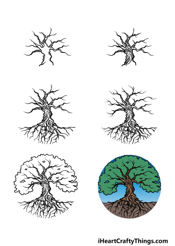 Tree Of Life Drawing How To Draw The Tree Of Life Step By Step