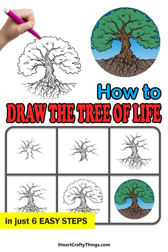 Tree Of Life Drawing How To Draw The Tree Of Life Step By Step