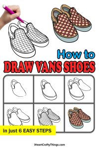 Vans Shoes Drawing - How To Draw Vans Shoes Step By Step