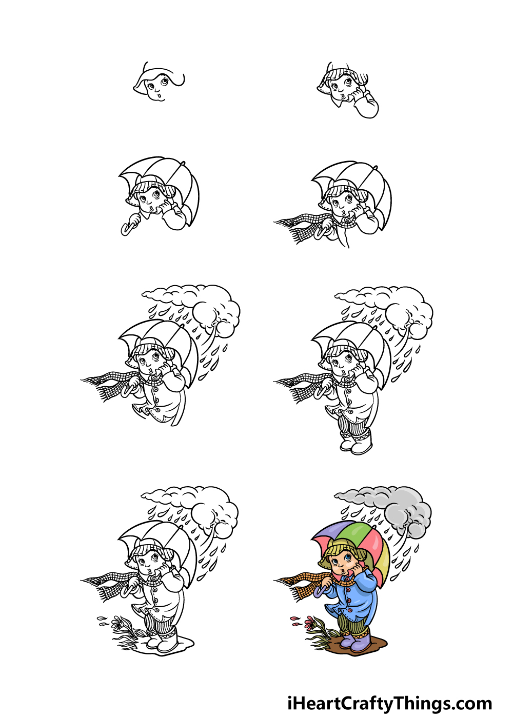 how to draw wind in 8 steps