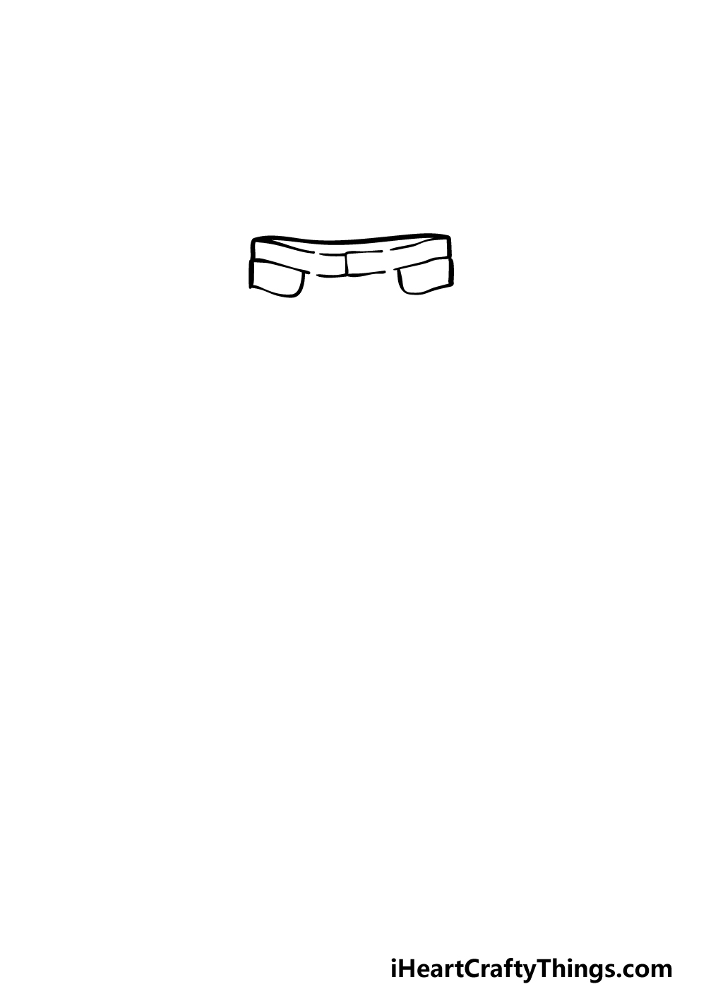 how to draw pants step 1