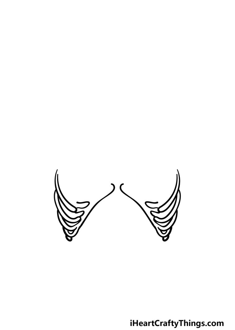 Rib Cage Drawing How To Draw A Rib Cage Step By Step