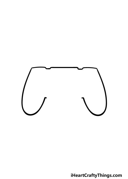 PS4 Controller Drawing - How To Draw A PS4 Controller Step By Step