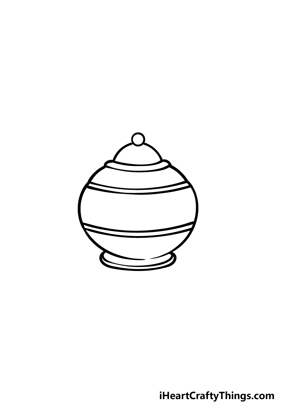 how to draw a Teapot step 3