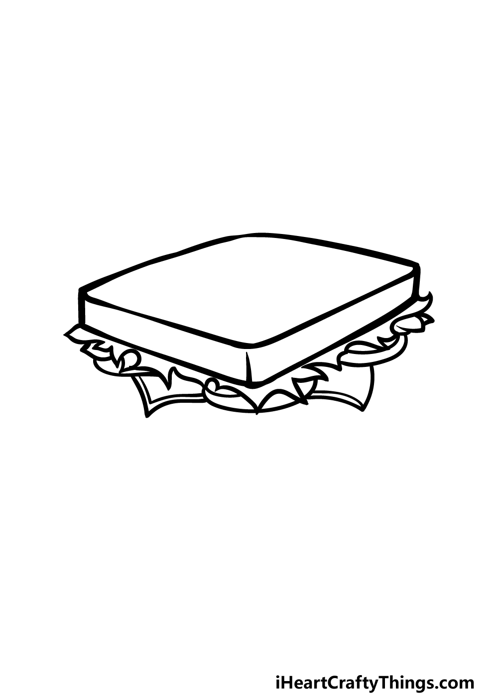 how to draw a Sandwich step 3