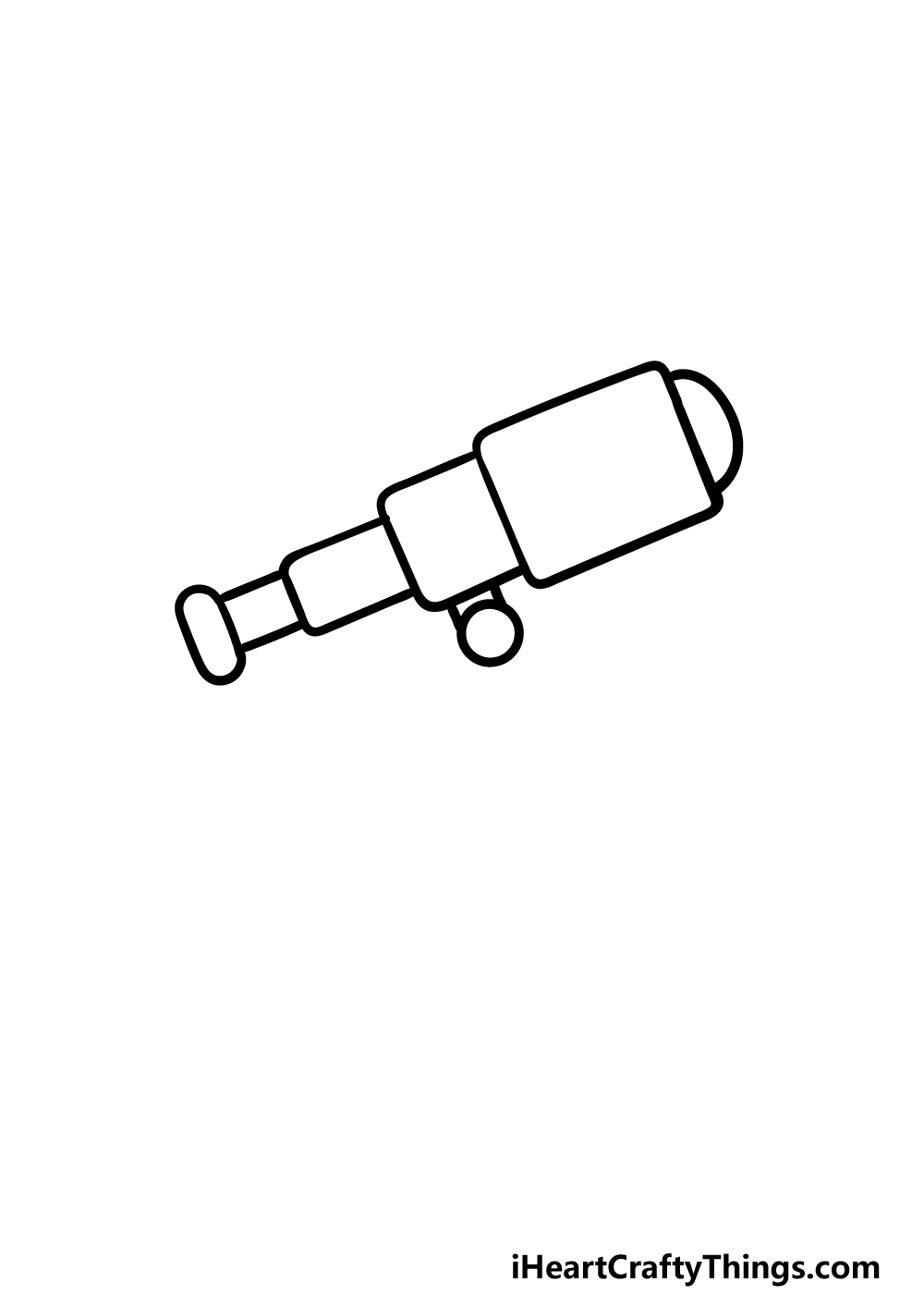 how to draw a Telescope step 3