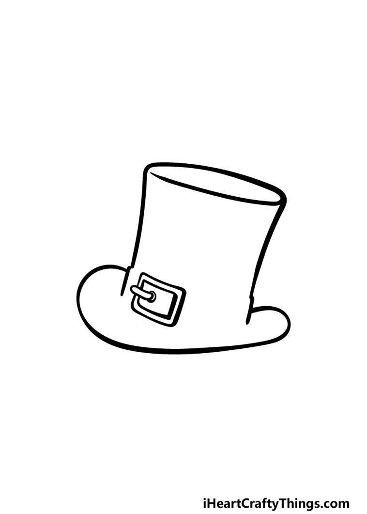 Top Hat Drawing How To Draw A Top Hat Step By Step