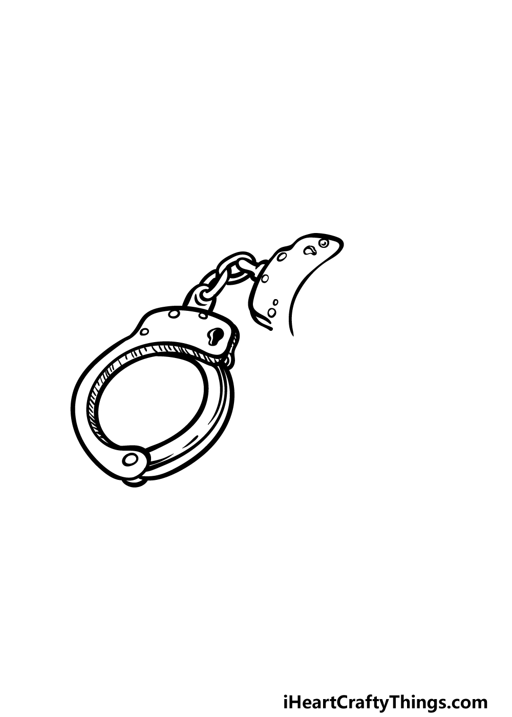 drawing handcuffs step 3