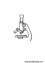 Microscope Drawing - How To Draw A Microscope Step By Step