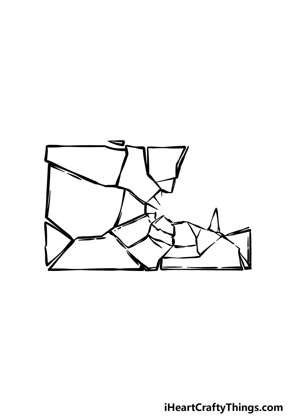 how to draw broken glass step 3