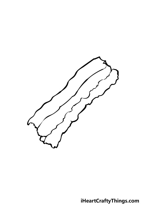 Bacon Drawing How To Draw Bacon Step By Step
