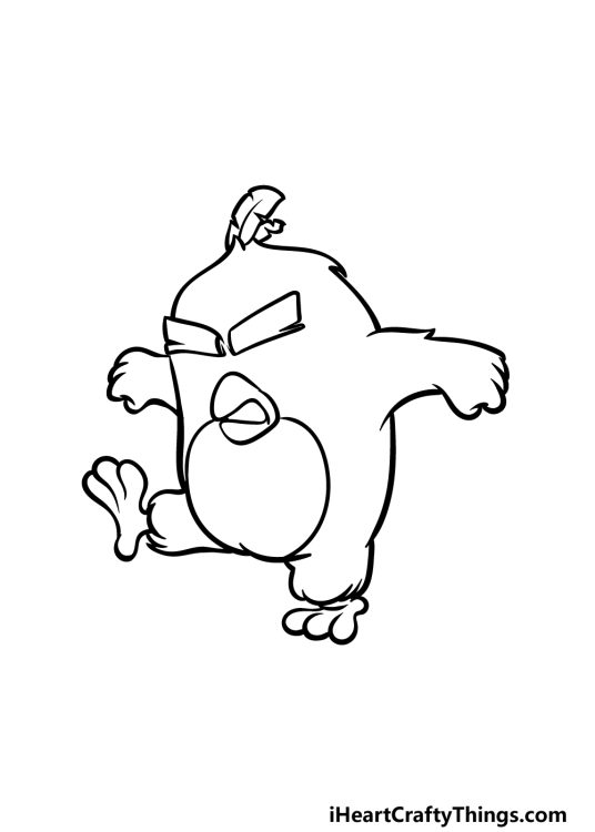 Angry Bird Drawing - How To Draw Angry Bird Step By Step