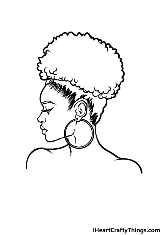 Woman's Side Profile Drawing - How To Draw A Woman’s Side Profile Step