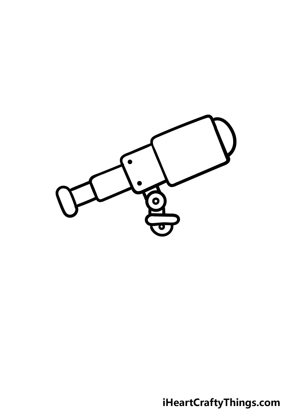 how to draw a Telescope step 4