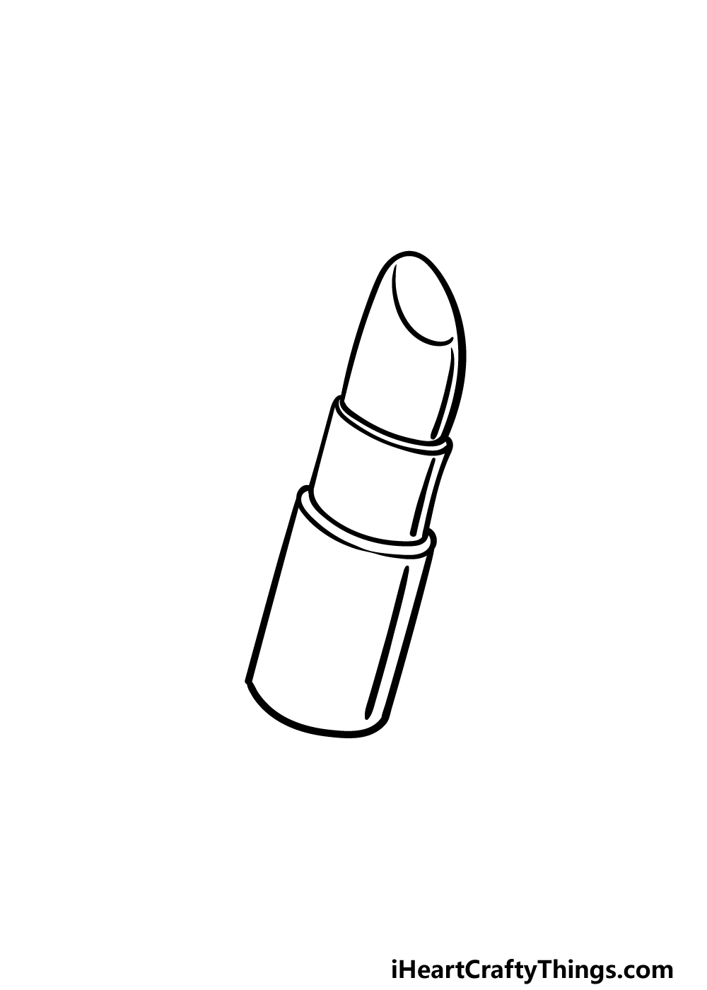 how to draw a lipstick step 4