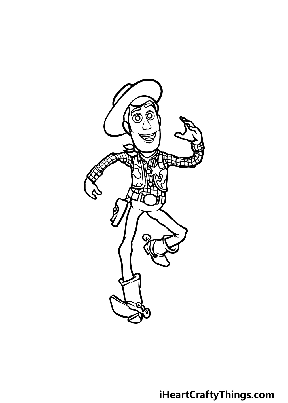 how to draw Woody step 5