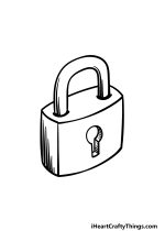 Padlock Drawing - How To Draw A Padlock Step By Step