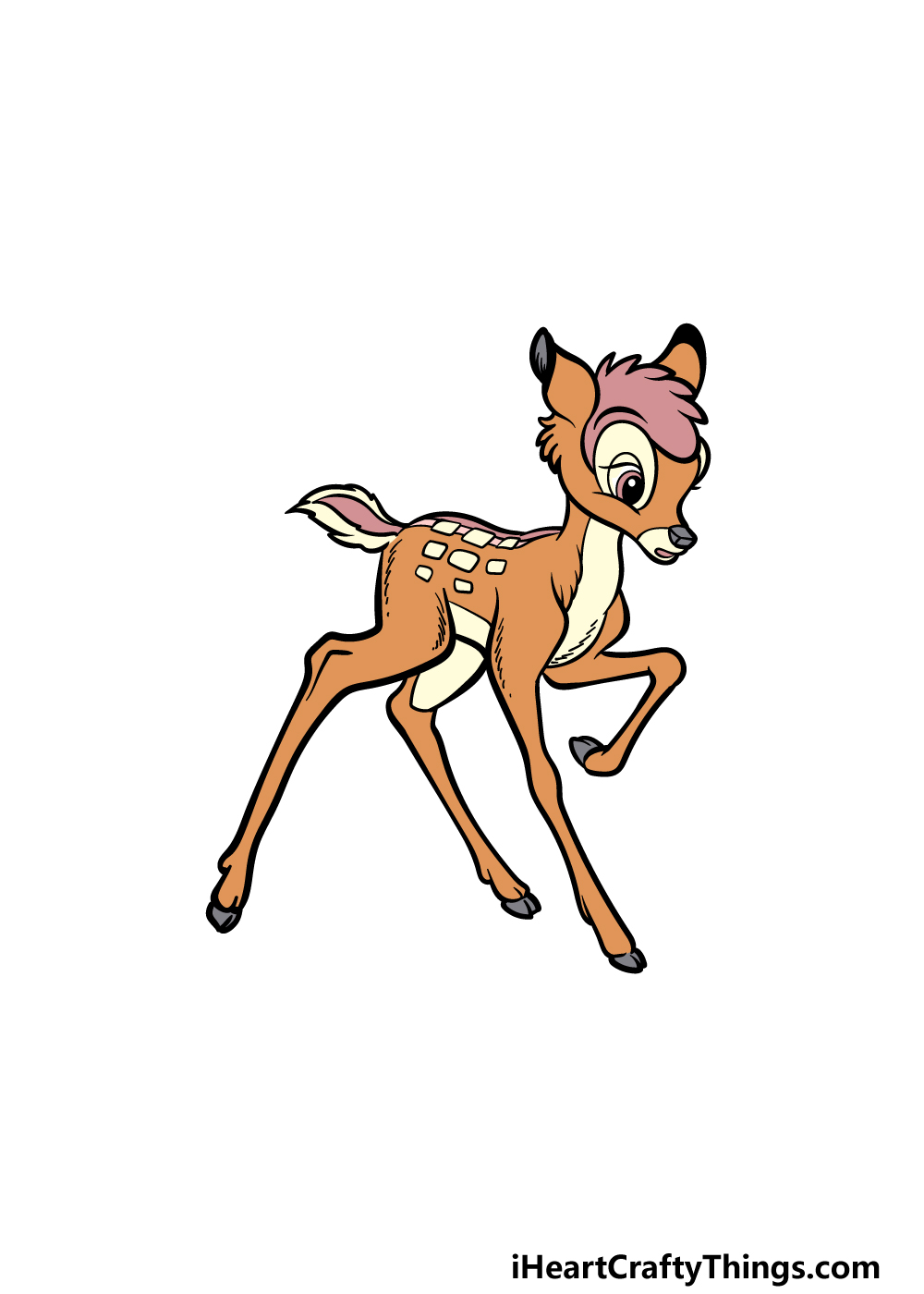 how to draw Bambi step 6