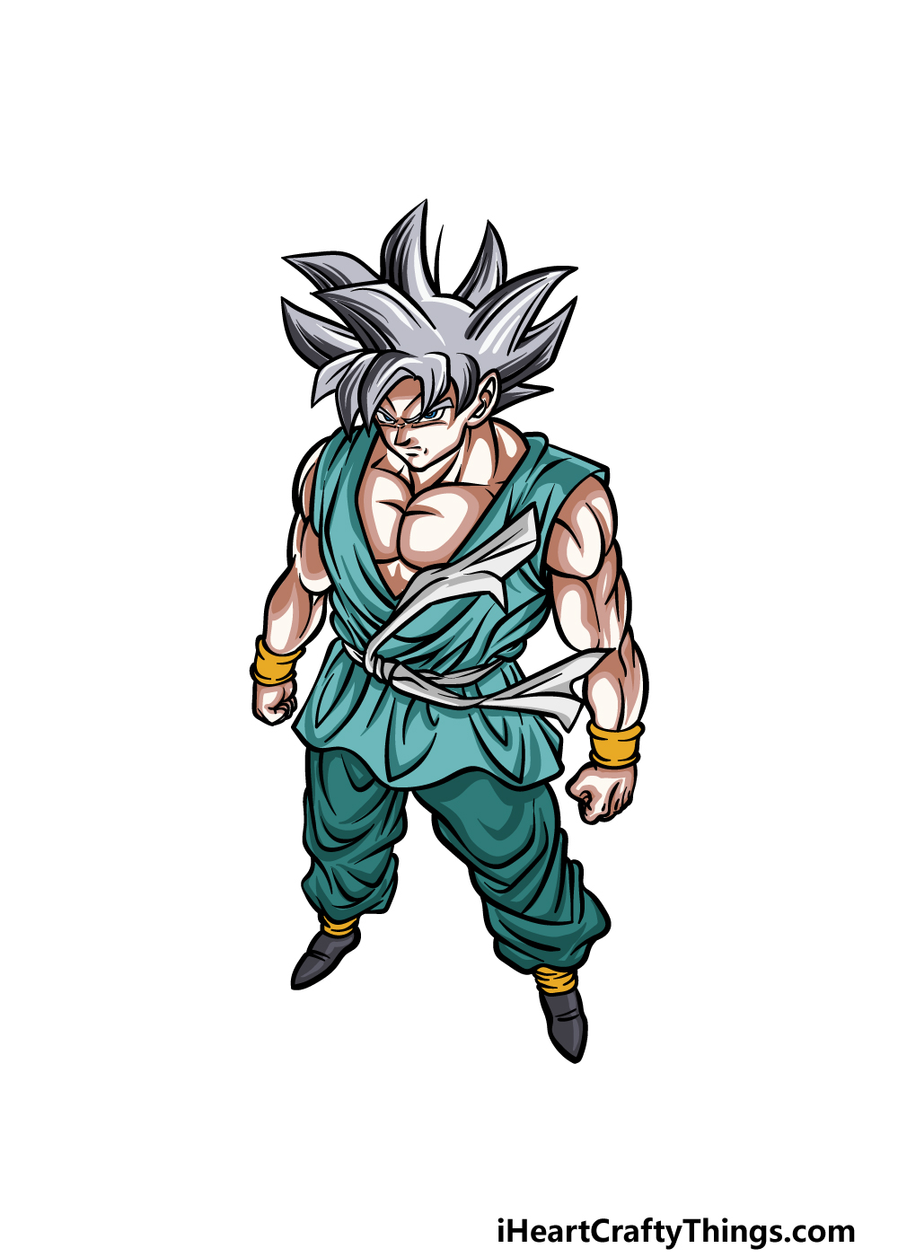 How to Draw Goku (Full Body) with Step-by-Step Pictures